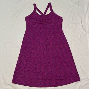 Women's Purple Sleeveless Activewear Dress
